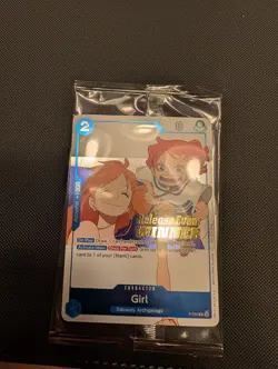 Op14 Pre Release Event Winner Girl P-096 One Piece Tcg English Sealed - Image 1