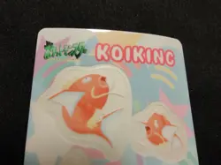 Pokemon Sealdass Fancy Graffiti #19 Magikarp 1999 Bandai Sticker Card NM - Image 4