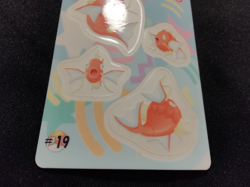 Pokemon Sealdass Fancy Graffiti #19 Magikarp 1999 Bandai Sticker Card NM - Image 5