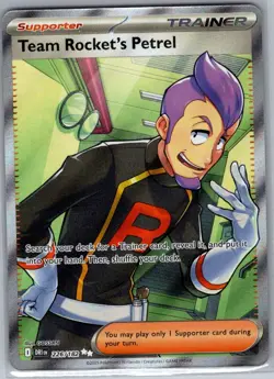 Team Rocket's Petrel 226/182 SV10: Destined Rivals - Pokemon Card - NM - Image 1