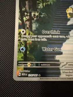 Psyduck Pokemon Card Overthink Water Gun 70 HP Holo Rare - Image 5