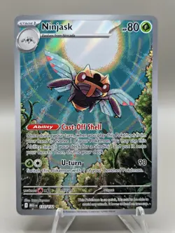 Pokemon TCG Ninjask Holo Full Art Illustration Card 137/132 Mega Evolution Rare - Image 1