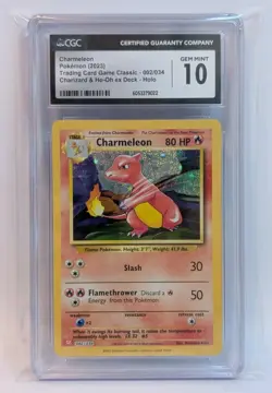 Charmeleon 002/034 CGC 10 Trading Card Game Classic CLC Pokemon Card Slab - Image 1