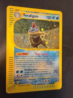 Pokemon Card-Feraligatr-Holo-Expedition-12/165-ENG-LP-Swirl - Image 3