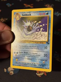 Pokemon Cards Golduck 35/62 Fossil FIRST EDITION WOTC - (NM-) #2 - Image 2