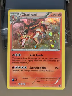 Pokemon TCG Charizard 19/113 Legendary Treasures Rare Cosmos Holo Foil Card 2013 - Image 1