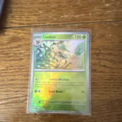 Pokemon Leafeon Reverse Holo Rare 120 HP 005/132 SV: Prismatic Evolutions - Image 1