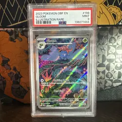 2023 POKEMON OBF EN-OBSIDIAN FLAMES ILLUSTRATION RARE #198 GLOOM PSA 9 - Image 1