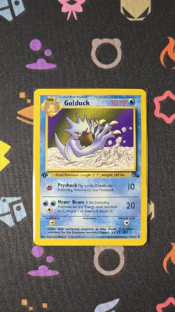 Golduck 1st Ed 35/62 NM PF Pokemon Fossil Series - Image 1