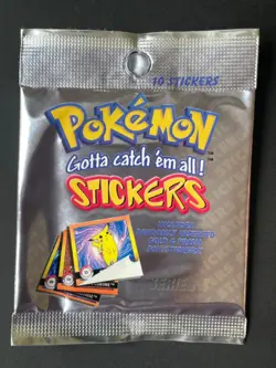 Pokemon Vintage Stickers Artbox 1999 Sealed Booster Pack - Image 1