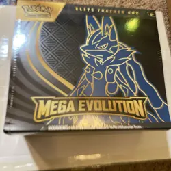 Pokemon TCG Mega Evolution 2025 Lucario ETB Elite Trainer Box Sealed - Image 1