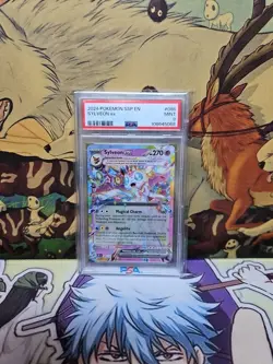 PSA 9 MINT 2024 Pokemon SSP EN Surging Sparks Sylveon EX #86 - Image 1