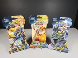 Pokemon Sun & Moon Unbroken Bonds Sleeved Booster Packs X3 - Image 1