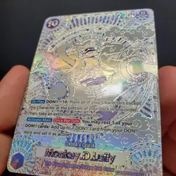 OP05-119 Monkey D Luffy 3rd Anniversary SP SEC Silver English One Piece TCG OP11 - Image 3