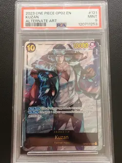 Kuzan SEC Alt Art OP02-096 One Piece Paramount War PSA 10 English - Image 1