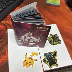 Pokemon Binder With Holo Pokemon And Magic The Gathering Cards - Image 1