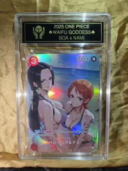 BOA HANCOCK x NAMI Waifu Goddess Card CUSTOM MADE Gold/Black Label - Image 3