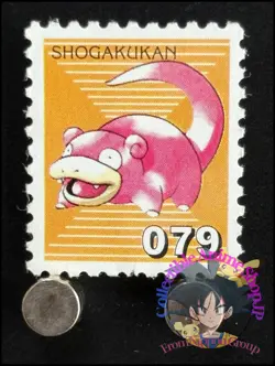 Slowpoke Pokemon Stamp Card Japanese Shogakukan Nintendo Game Anime TCG EA - Image 1