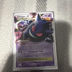Pokemon Gengar LV.X 140HP Rare Holo Arceus 97/99 Compound Pain Level-Up TCG Card - Image 3
