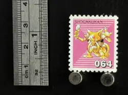 Kadabra Pokemon Stamp Card Japanese Shogakukan Nintendo Game Anime TCG EA - Image 2