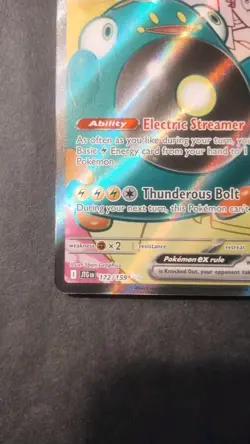 Pokemon TCG Iono's Bellibolt EX Full Art Ultra Rare Holo Card 172/159 - Image 5