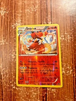Delphox Pokemon Trading Card 13/124 Reverse Holo Rare Fates Collide 2016 TCG - Image 2
