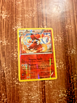 Delphox Pokemon Trading Card 13/124 Reverse Holo Rare Fates Collide 2016 TCG - Image 3