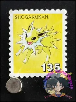 Jolteon Pokemon Stamp Card Japanese Shogakukan Nintendo Game Anime TCG E - Image 1