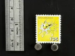 Jolteon Pokemon Stamp Card Japanese Shogakukan Nintendo Game Anime TCG E - Image 2