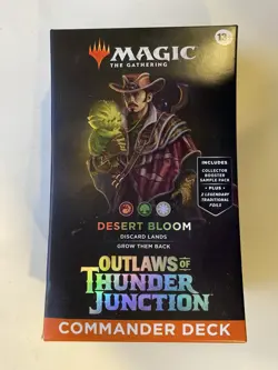 Magic The Gathering Desert Bloom Commander Deck Outlaws of Thunder Junction - Image 1