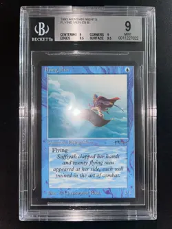 MTG Flying Men BGS 9Q++ Arabian Nights 1993 Graded NM - Image 2