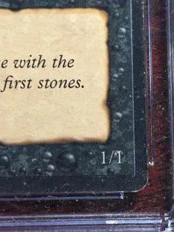 MTG Stone-Throwing * Devils (Dark) Arabian Nights LP CGC 6.5 NM - Image 4