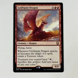 Goldspan Dragon 212 MTG Commander M3C Mythic - Image 1