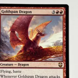 Goldspan Dragon 212 MTG Commander M3C Mythic - Image 3