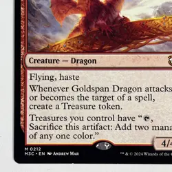 Goldspan Dragon 212 MTG Commander M3C Mythic - Image 4