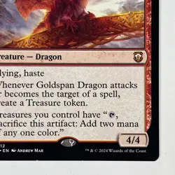 Goldspan Dragon 212 MTG Commander M3C Mythic - Image 5