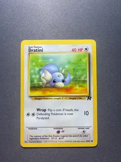 Pokemon TCG Dratini Team Rocket 53/82 Regular 1999-2000 Wizards Base Set - Image 1