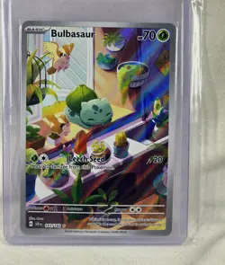 Bulbasaur - Pokemon Stellar Crown - Illustration Rare - 143/142 - NM - Image 1
