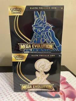 Pokemon TCG: Mega Evolution - Gardevoir & Lucario Elite Trainer Box Set of 2 - Image 1