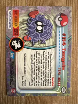 Tangela #114 Topps Series 2 Non-Holo Blue Logo Pokemon TCG NM - Image 2