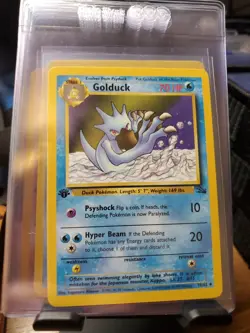 GOLDUCK 1999 1st Edition Pokemon 68/62 Fossil #68 Non Holo Near Mint NM Vintage - Image 1