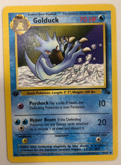 Pokemon TCG - 1st Edition Golduck #35 - Fossil - WOTC Uncommon NM - Image 1