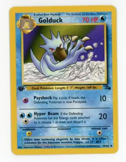 Golduck 35/62 Fossil Set 1st Edition Uncommon Pokemon - Near Mint! - Image 1