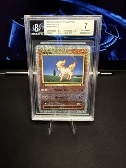 BGS 7 NEAR MINT Ponyta Reverse Holo #87 Legendary Collection Pokemon TCG 2002 - Image 1