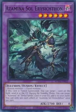 Yugioh! Azamina Sol Erysichthon - ROTA-EN032 - Common - 1st Edition Near Mint, E - Image 1