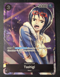 One Piece TCG Paramount War Tashigi OP02-105 Alt Art Box Topper NM - Image 1
