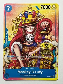 Monkey.D.Luffy (2nd Anniversary Stamped Promo) P-043 One Piece TCG English - Image 1