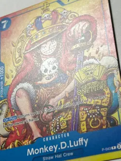 Monkey.D.Luffy (2nd Anniversary Stamped Promo) P-043 One Piece TCG English - Image 2