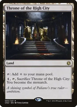 Throne of the High City NM Conspiracy MTG Magic the Gathering Land English Card - Image 1