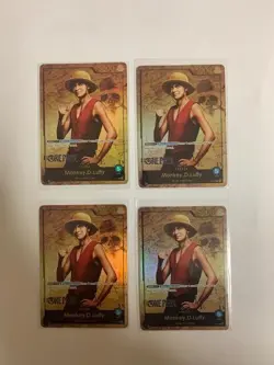 One Piece 4X MONKEY.D.LUFFY P-047 Premium Card Collection LIVE ACTION ENGLISH - Image 1